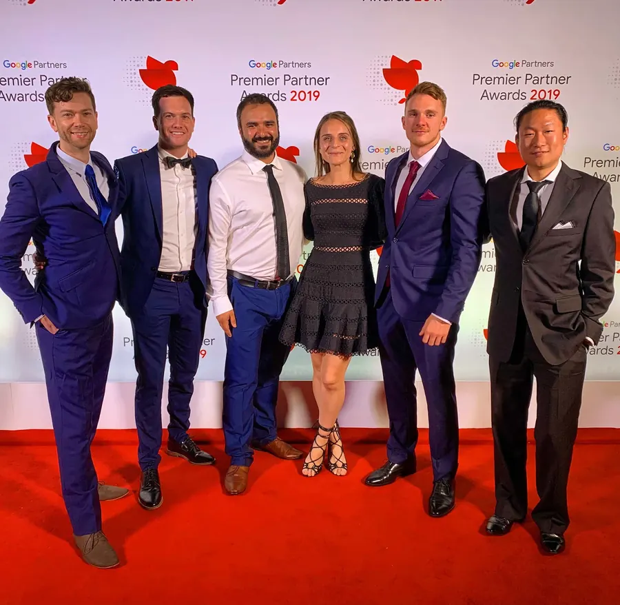 Matt Siddle and the team at the Google Premier Partner Awards 2019
